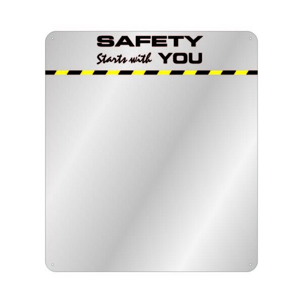 Se-Kure View 16'' X 19'' H ''Safety Starts With You'' Mirror - DM902
