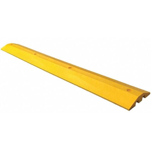 Plastics R Unique Speed Bump, Plastic, 2 in Height, 72 in Length - 21072SBY-LAGS