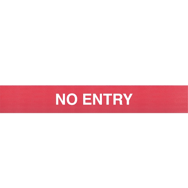 Queue Solutions ConePro 500, Yellow, 10' Red/White NO ENTRY Belt - CP500Y-RWN100