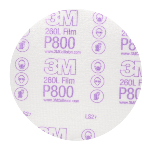 3M Finishing Film Abrasive Disc, 6", P800Grit - PN00970
