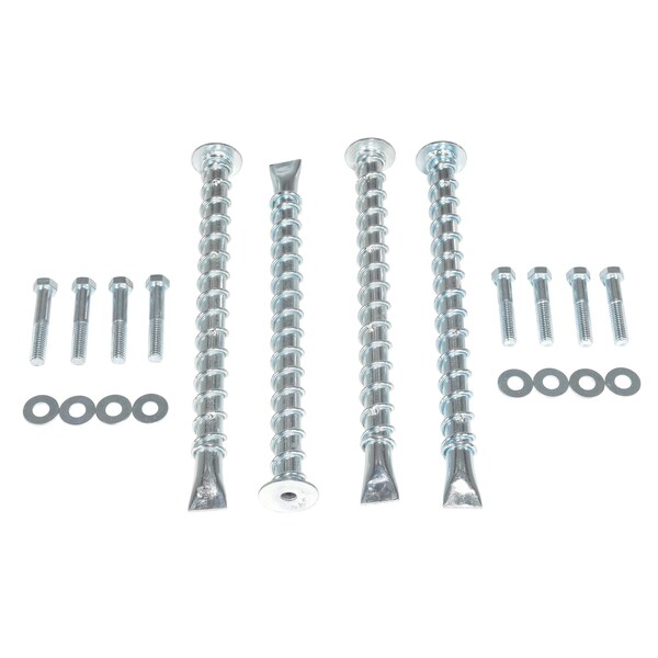 Vestil Steel, 4 Height, 4 Length, 8, Silver - SB-HD-AK-4