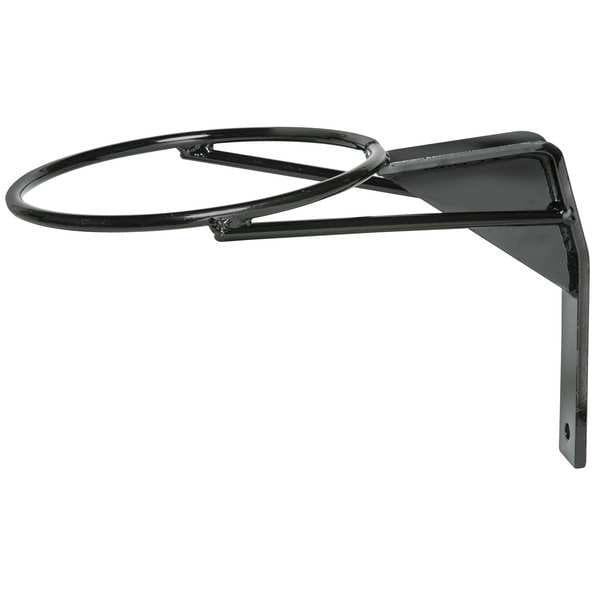 Zoro Select Vertical Mount Cone Holder, Carbon Steel, 12 in Height, 8.41 lb, Black - TCH12V