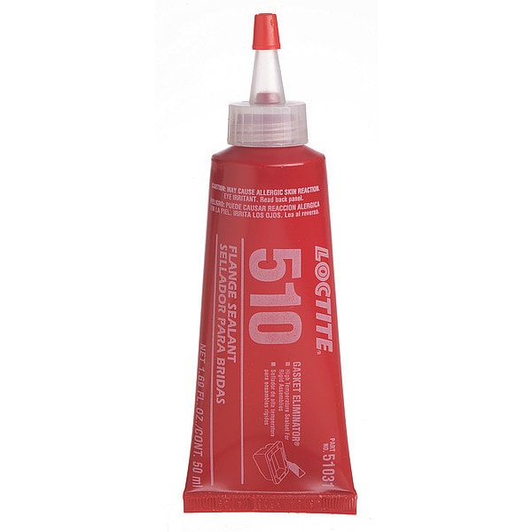 Loctite Anaerobic Anaerobic Gasket Maker, 50 mL, Pink, Temp Range -65 to 400 Degrees F - 135474