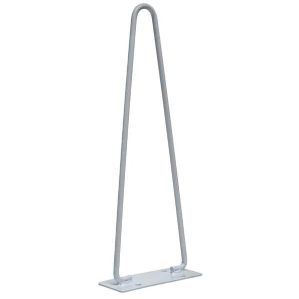 Zoro Select Horizontal Mount Cone Holder, Carbon Steel, 22 in Height, 6 7/8 in Length, 2.25 lb, Silver - TCH10H