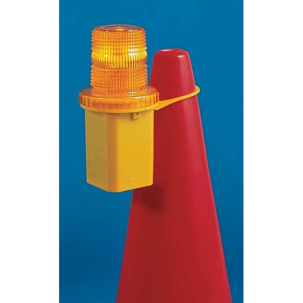Zoro Select Traffic Cone, Polyethylene, Non-Reflective, 18 in Height, 1.5 lb, White - 1YBW7