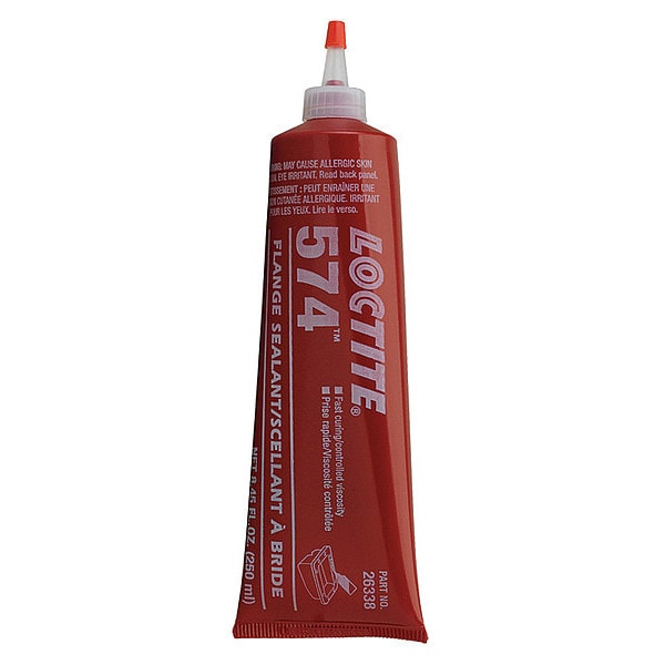 Loctite Anaerobic Anaerobic Gasket Maker, 250 mL, Orange, Temp Range up to 300 Degrees F - 223856