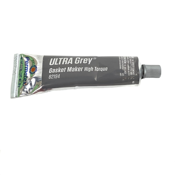 Permatex Sealant, Gasket, Sensor-Safe No. 599, Rtv, Rigid Hi-Torque, Ultra Grey, 3.5 Oz - 82194