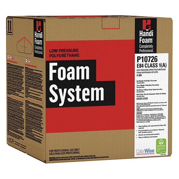 Handi-Foam Spray Foam Sealant Kit, Straw Application Method 41 lb, Two Cylinders, Cream, 0.167 Expansion Ratio - P12055G