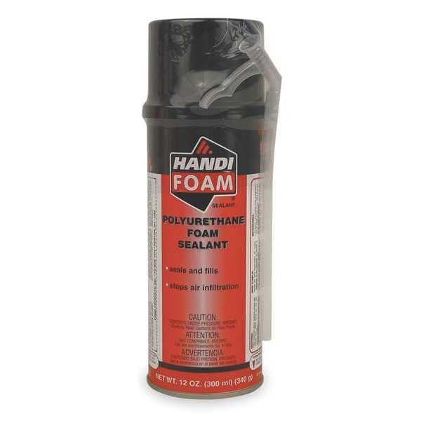 Handi-Foam Spray Foam Sealant, Straw Application Method 12 oz, Aerosol Can, Black, 2-3:1 Expansion Ratio - P30053G