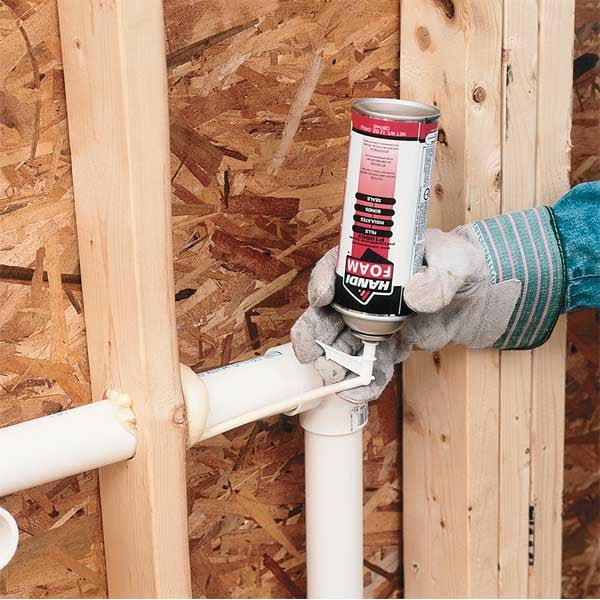 Handi-Foam Spray Foam Sealant, Straw Application Method 12 oz, Aerosol Can, Black, 2-3:1 Expansion Ratio - P30053G