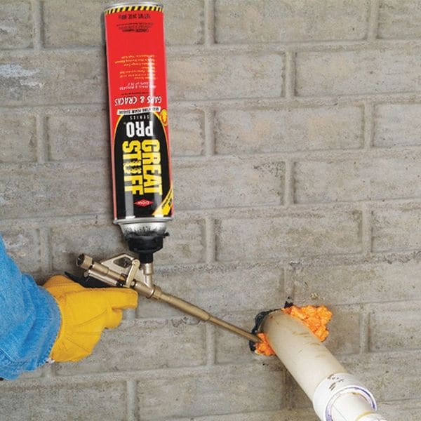 Great Stuff Spray Foam Sealant, 24 oz, Aerosol Can, Orange, Polyurethane Base - 00341557