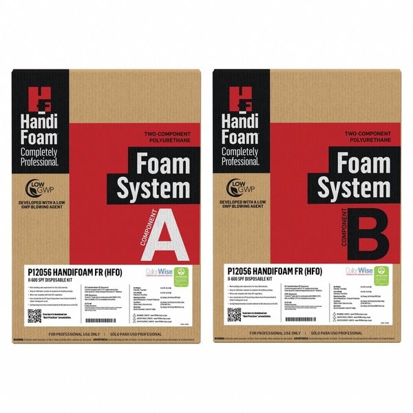 Handi-Foam Insulating Spray Foam Sealant Kit, Gun Application Method Cylinder, Cream, 3:1 Expansion Ratio - P12056