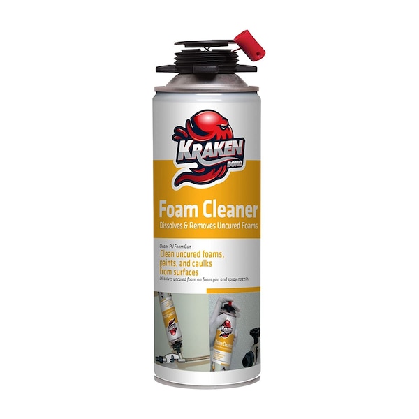 Krakenbond Krakenbond Foam Gun Cleaner, Sealant Remover, Dissolves & Removes Uncured Polyurethane Foams - KR1101PMFW