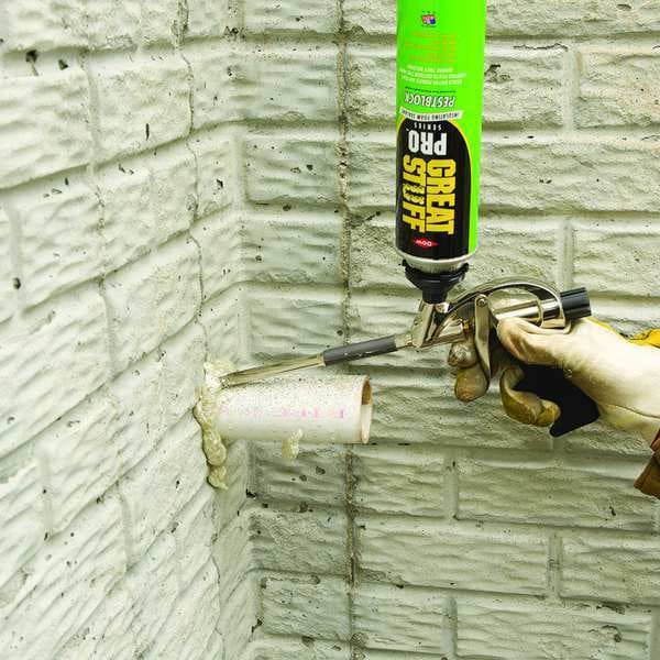 Great Stuff Spray Foam Sealant, 20 oz, Aerosol Can, Gray, Pro - 11073754