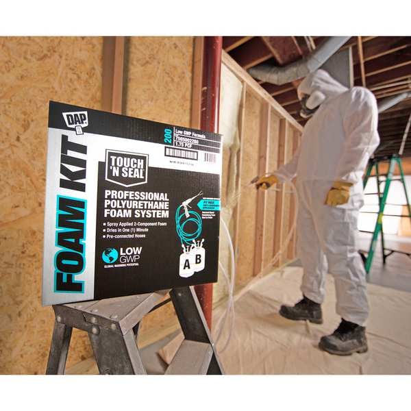 Touch 'N Seal Insulating Spray Foam Sealant Kit, Straw Application Method 41.56 lb, Cylinder, Cream - 7565002200