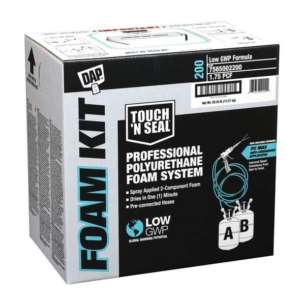 Touch 'N Seal Insulating Spray Foam Sealant Kit, Straw Application Method 41.56 lb, Cylinder, Cream - 7565002200