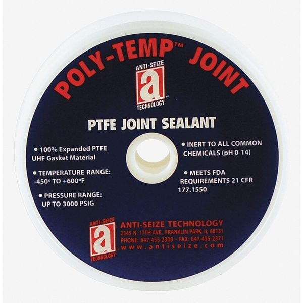 Anti-Seize Technology Joint Sealant, PTFE Gasket, 1/4"X 500ft. - 28307