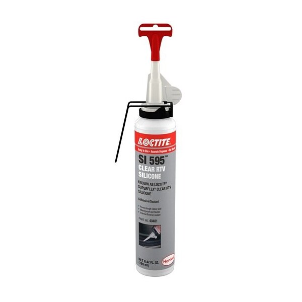 Henkel Gasketing, RTV Silicone, High Temperature, Clear, 190 Ml - SI 595 190ML IDH 743915
