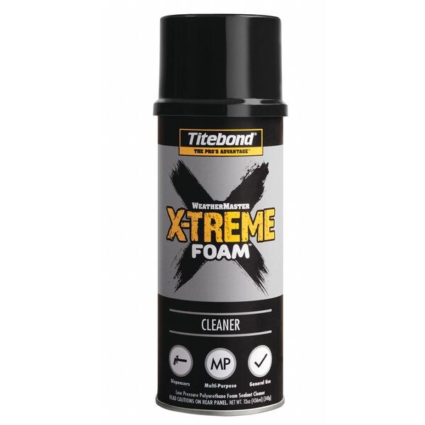 Titebond Foam Sealant Cleaner, 12 oz, Aerosol Can, Clear, 12 PK - 8551