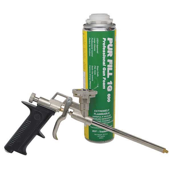 Todol Spray Foam Sealant Kit, Kit, Can with Straw, Yellow, 7 percent Expansion Ratio - SHK01