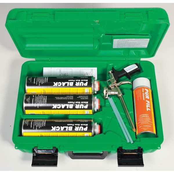 Todol Spray Foam Sealant Kit, Foam Dispenser Application Method _, Green Case Kit, Black - SPS02