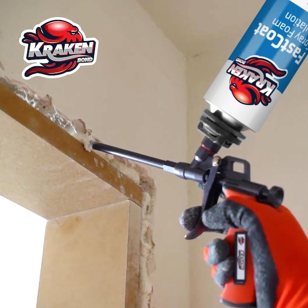 Krakenbond Krakenbond Spray Foam Gun, Professional Foam Gun for Window, Door, Teflon Covered, PTFE Non-stick - KR3801ACC