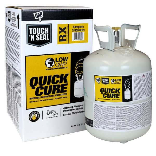 Touch N Seal Spray Foam Sealant, 16 lb, Cylinder, Cream, RX - 7565000069