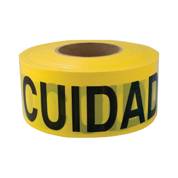C.H. Hanson C.H. Hanson 1000 ft. L X 3 in. W Plastic Caution Cuidado Bilingual Barricade Tape Yellow - 16002