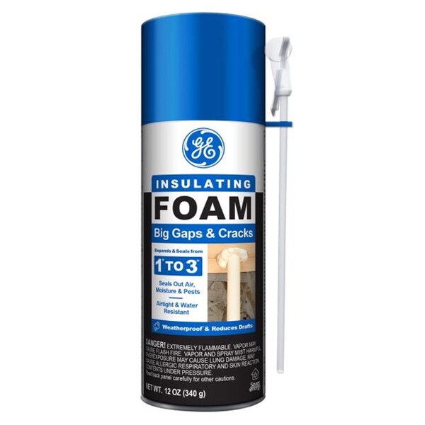 Ge GE White Foam Big Gaps and Cracks Insulating Sealant 12 oz - 2844274