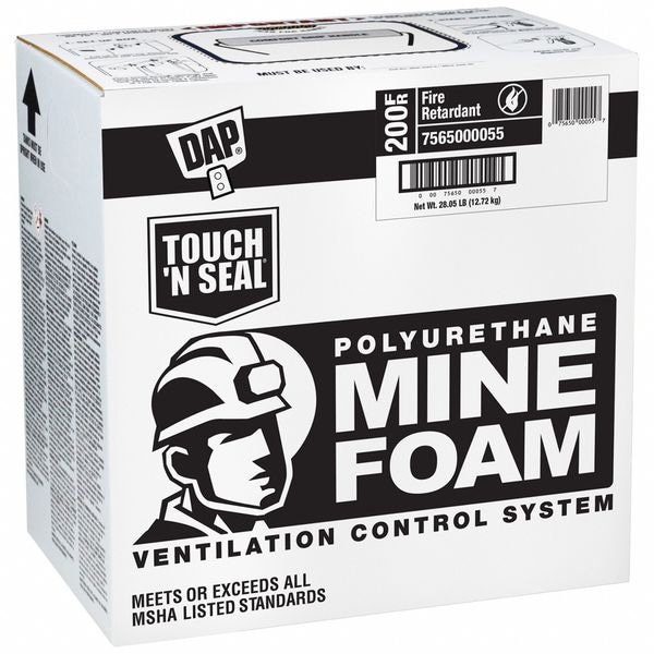 Touch 'N Seal Mine Foam Kit, Gun Application Method Cylinder, Cream, 1:1 Expansion Ratio - 7565000059