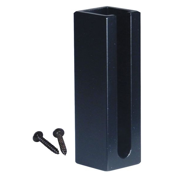 Retracta-Belt Wall Mount Receiver, 3 1/4 in Height, 0.1 lb, Black - HDRE