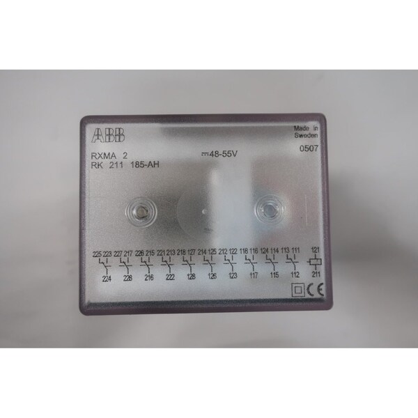 Abb Rxma2 Rk211185-Ah Auxiliar 48-55V-DC Otro Relé - RXMA2 RK211185-AH