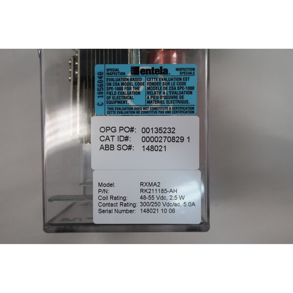Abb Rxma2 Rk211185-Ah Auxiliar 48-55V-DC Otro Relé - RXMA2 RK211185-AH