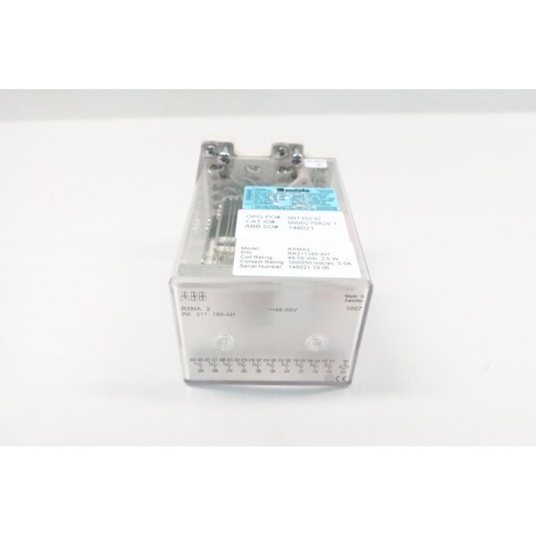 Abb Rxma2 Rk211185-Ah Auxiliar 48-55V-DC Otro Relé - RXMA2 RK211185-AH