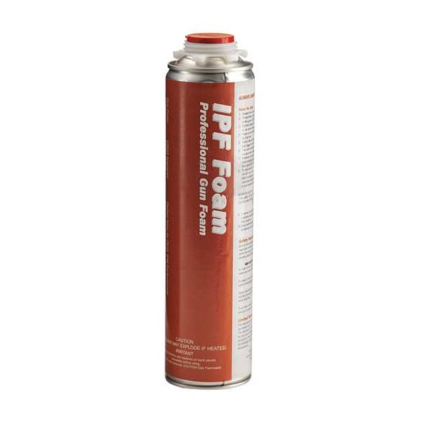 Todol Spray Foam Sealant, Gun Application Method 24 oz, Aerosol Can, Yellow, 7 percent Expansion Ratio - IPF01