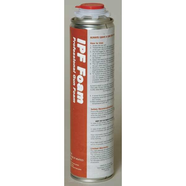 Todol Spray Foam Sealant, Gun Application Method 24 oz, Aerosol Can, Yellow, 7 percent Expansion Ratio - IPF01
