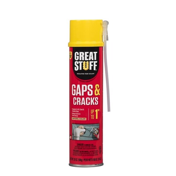 Great Stuff Gaps & Cracks Ivory Polyurethane Insulating Foam Sealant 20 oz, 12PK - 157911
