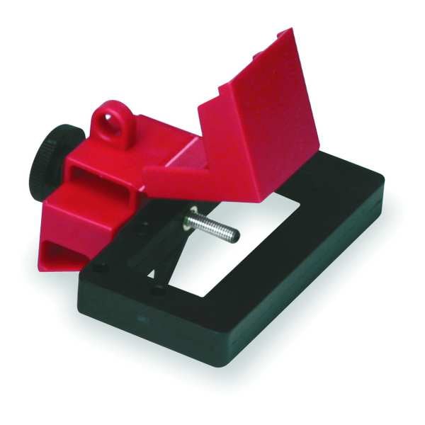 Brady Oversized Clamp-On Circuit Breaker Lockout, 480/600V AC, Red - 65329