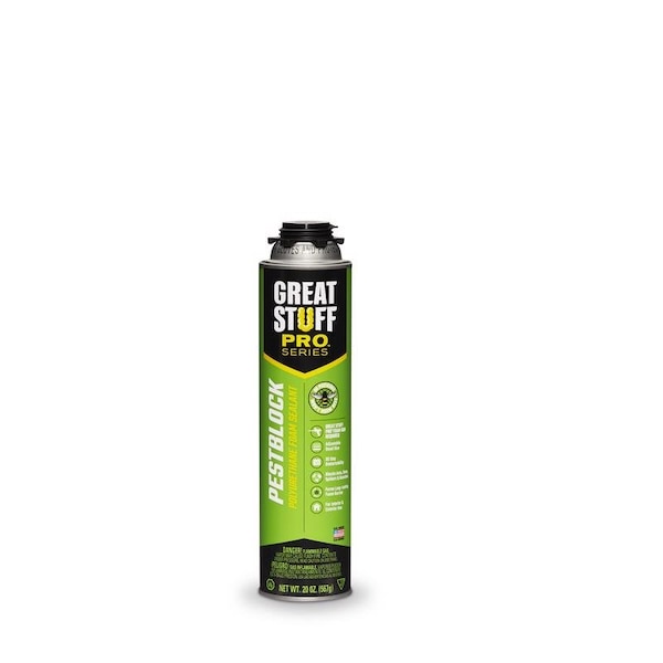 Great Stuff Pest block Pro Series Gray Polyurethane Insulating Foam Sealant 20 oz - 11073754