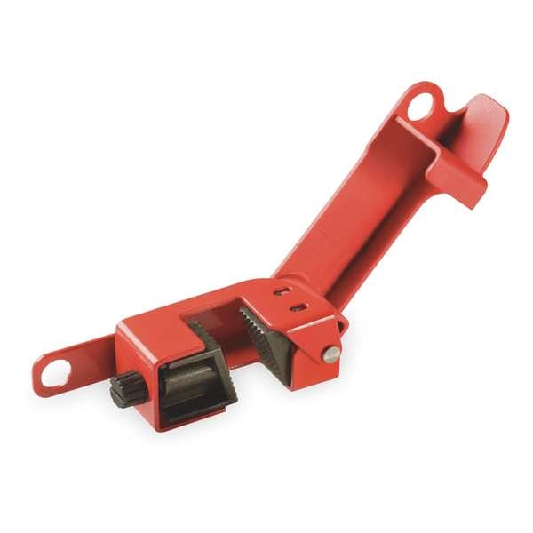 Master Lock Circuit Breaker Lockout Combo Pack, Clamp-On, For 120/277V AC Volt, Steel, Red - 506