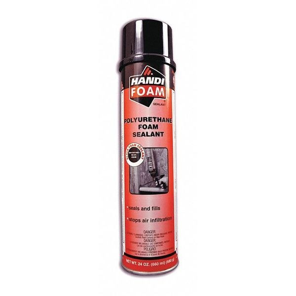 Handi-Foam Spray Foam Sealant, 24 oz, Aerosol Can, Black - P30251