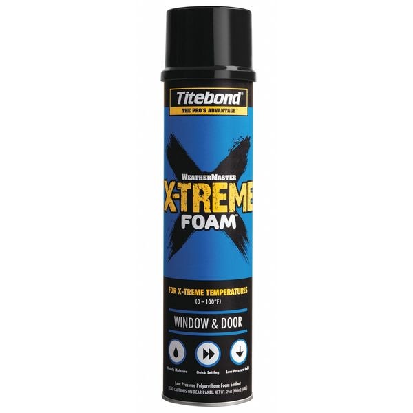 Titebond Spray Foam Sealant, 24 oz, Aerosol Can, 12 PK - 8532
