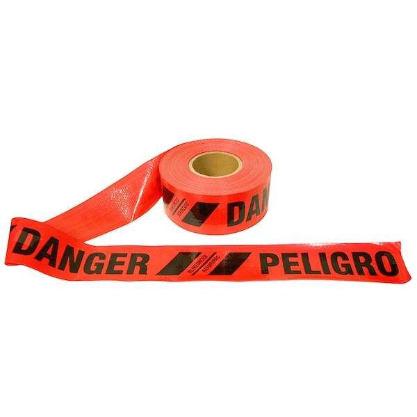 Cordova Barricade Tape, DANGER/PELIGRO, 6 mil, 12PK - TR60213