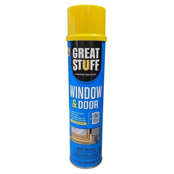 Great Stuff Window & Door Yellow Polyurethane Insulating Foam Sealant 20 oz, 12PK - 197711