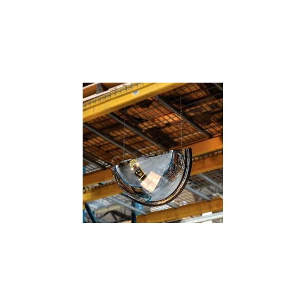 Vision Metalizers Half Dome Acrylic Mirror Indoor 36 Dia. 180 Degree Viewing Angle - DPB 3612