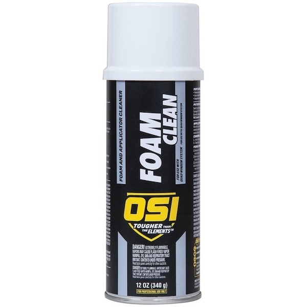 Osi TeQ 2049536 Foam Clean Foam/Applicator Cleaner, Liquid, Strong Solvent, 12 oz - 2874891