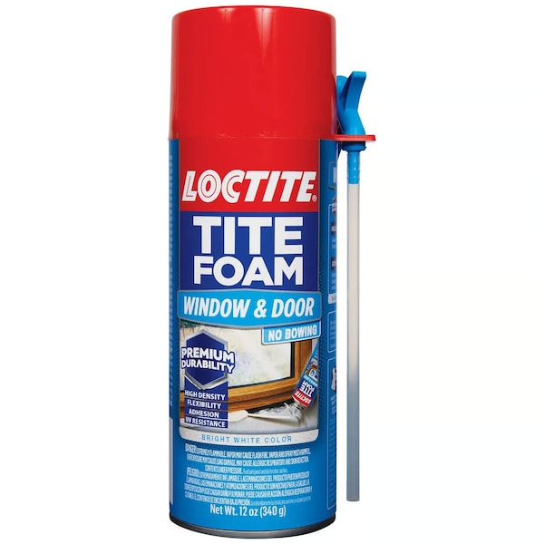 Loctite Tite Foam White Polyurethane Window and Door Foam Sealant 12oz, 12PK - 2243625