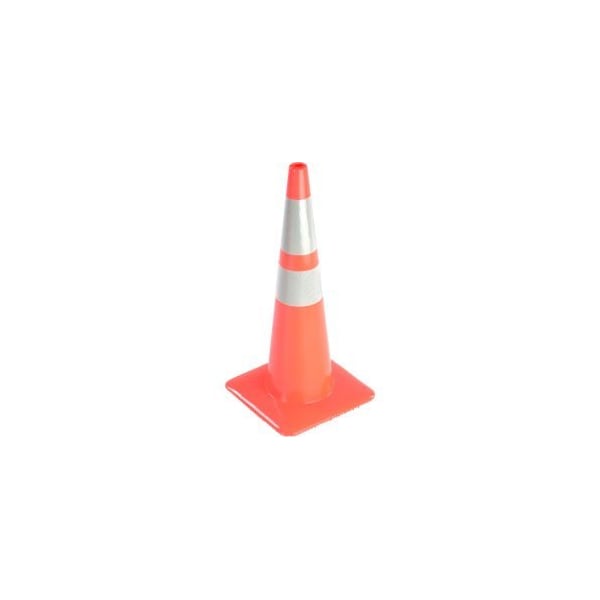 Lakeside Plastics 28" Traffic Cone, Reflective, Orange, 7 lbs, 2850-7-MM - 2850-7-MM