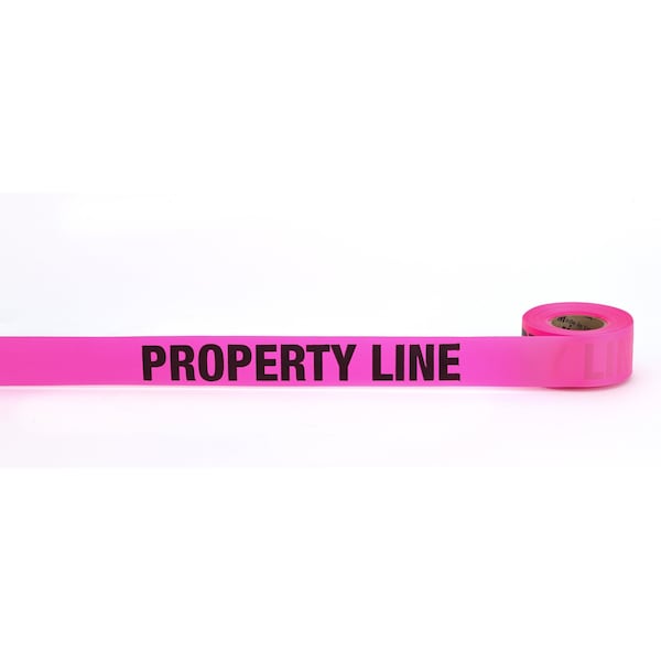 Mutual Industries Printed "Property Line" Flagging Tape, 9Rls - 16003-2175-150