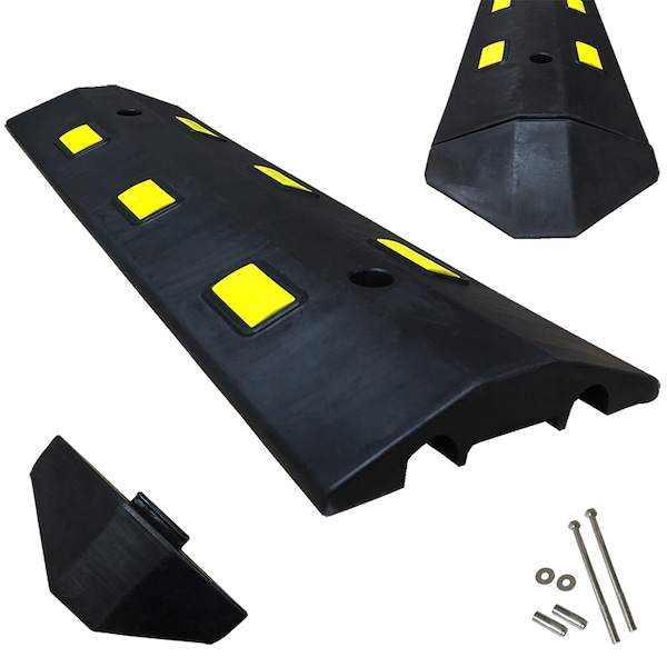 Electriduct Ultra Light Weight Economy Speed Bump Asphalt- Black - SB-3-10-AP